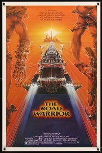 3z469 MAD MAX 2: THE ROAD WARRIOR 1sh '82 Mel Gibson returns as Mad Max, art by Commander!