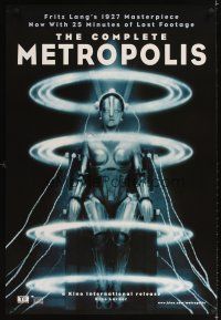 3z506 METROPOLIS 1sh R10 Fritz Lang classic, great b&w image of female robot!
