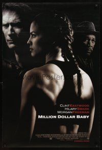 3z513 MILLION DOLLAR BABY advance DS 1sh '04 Clint Eastwood, boxer Hilary Swank, Morgan Freeman