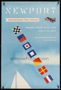 3z551 NEWPORT INTERNATIONAL FILM FESTIVAL 1sh '01 Rhode Island festival!