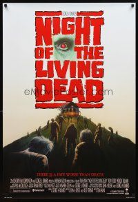 3z553 NIGHT OF THE LIVING DEAD 1sh '90 Tom Savini directed, George Romero, Patricia Tallman!