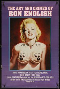 3z608 POPAGANDA: THE ART & CRIMES OF RON ENGLISH 1sh '05 art of Marilyn Monroe & Mickey!