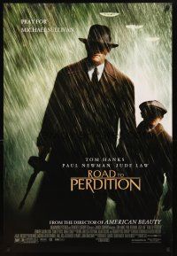 3z658 ROAD TO PERDITION DS 1sh '02 Sam Mendes directed, Tom Hanks, Paul Newman, Jude Law