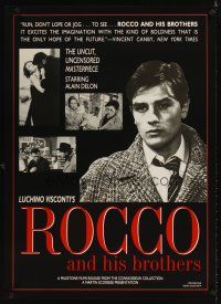 3z664 ROCCO & HIS BROTHERS 1sh R92 Luchino Visconti's Rocco e I Suoi Fratelli!