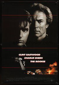 3z668 ROOKIE 1sh '90 Clint Eastwood directs & stars w/Charlie Sheen!