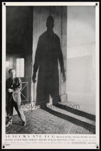 3z699 SHADOWS & FOG 1sh '92 cool photographic image of Woody Allen by Brian Hamill!