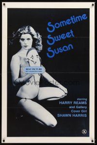 3z722 SOMETIME SWEET SUSAN 1sh '74 Gallery's super sexy nearly-naked cover girl Shawn Harris!
