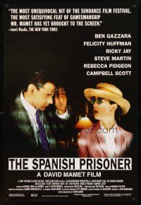 3z725 SPANISH PRISONER 1sh '98 David Mamet, Ben Gazzara, Felicity Huffman!