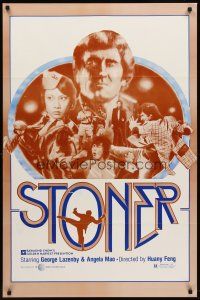 3z754 STONER 1sh '72 George Lazenby in title role, martial arts action!