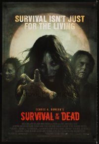3z766 SURVIVAL OF THE DEAD DS 1sh '10 George A. Romero zombie horror, cool image!