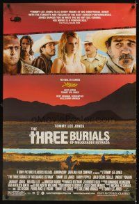 3z790 THREE BURIALS OF MELQUIADES ESTRADA 1sh '06 Tommy Lee Jones, Barry Pepper!