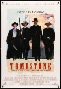 3z803 TOMBSTONE DS 1sh '93 Kurt Russell as Wyatt Earp, Val Kilmer as Doc Holliday