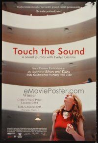 3z810 TOUCH THE SOUND 1sh '04 cool image of Evelyn Glennie, deaf concert percussionist!
