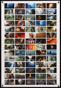 3z818 TREE OF LIFE DS 1sh '11 Terrence Malick, Brad Pitt, Sean Penn!