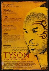 3z834 TYSON 1sh '09 Mike Tyson boxing documentary, cool close-up!