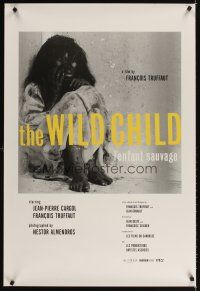3z875 WILD CHILD 1sh R08 Francois Truffaut's classic L'Enfant Sauvage!