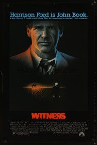 3z879 WITNESS 1sh '85 big city cop Harrison Ford, directed by Peter Weir!