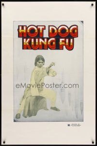 3z888 WRITING KUNG FU 1sh '86 wild image from martial arts action, Hot Dog Kung Fu!