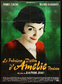 3x609 AMELIE French 1p '01 Jean-Pierre Jeunet, close up of Audrey Tautou by Laurent Lufroy!