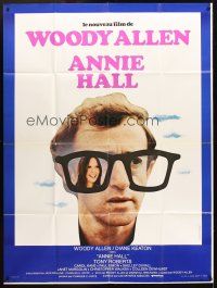 3x612 ANNIE HALL French 1p '77 different image of Woody Allen with Diane Keaton in huge glasses!