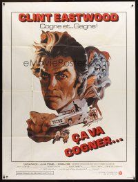 3x613 ANY WHICH WAY YOU CAN French 1p '81 different art of Clint Eastwood & Clyde the orangutan!