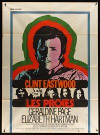 3x633 BEGUILED French 1p '71 different art of Clint Eastwood & Geraldine Page, Don Siegel