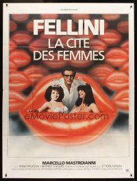 3x681 CITY OF WOMEN French 1p '80 Fellini's La Citta delle donne, Mastroianni & sexy girls!
