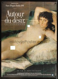 3x684 CONVICTION French 1p '91 Marco Bellocchio, great Naked Maja artwork by Francisco de Goya!