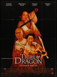 3x691 CROUCHING TIGER HIDDEN DRAGON French 1p '00 Ang Lee kung fu masterpiece, Chow Yun Fat, Yeoh!