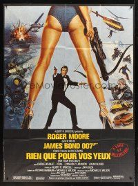 3x740 FOR YOUR EYES ONLY French 1p '81 no one comes close to Roger Moore as James Bond 007!