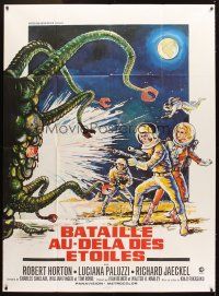 3x760 GREEN SLIME French 1p '68 classic sci-fi, different art of astronauts & monster by Marty!