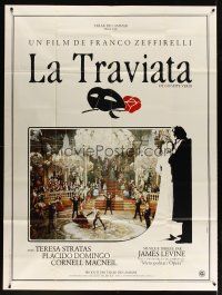 3x801 LA TRAVIATA French 1p '83 Franco Zeffirelli, Placido Domingo, cool opera art by Philippe!