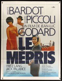 3x810 LE MEPRIS French 1p R70 Jean-Luc Godard, sexy Brigitte Bardot!, Michel Piccoli