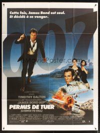 3x817 LICENCE TO KILL French 1p '89 Timothy Dalton as James Bond, he's out for revenge!