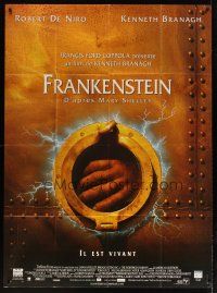 3x838 MARY SHELLEY'S FRANKENSTEIN French 1p '95 Kenneth Branagh directed, cool different image!