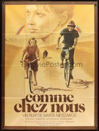 3x863 OLYAN MINT OTTHON French 1p '78 great Galleron artwork of father & daughter on bicycles!