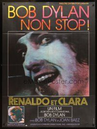 3x907 RENALDO & CLARA French 1p '79 cool different super c/u of Bob Dylan singing into microphone!