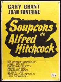 3x942 SUSPICION French 1p R60s Alfred Hitchcock's film noir starring Cary Grant & Joan Fontaine!