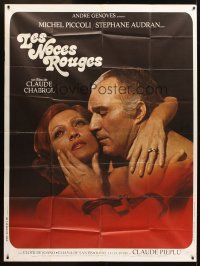 3x985 WEDDING IN BLOOD French 1p '73 Claude Chabrol's Les Noces Rouges, Michel Piccolo & Audran!