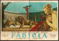 3x564 FABIOLA French 2p '49 Michele Morgan, cool completely different art by Duccio Marvasi!
