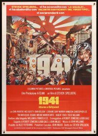 3x390 1941 Italian 1p '80 Steven Spielberg, art of John Belushi as Wild Bill by David McMacken!