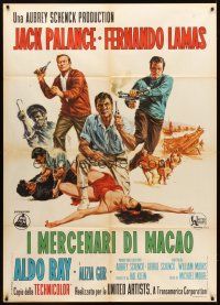 3x476 KILL A DRAGON Italian 1p '68 Jack Palance, Fernando Lamas, Aldo Ray, cool different art!