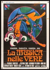 3x479 LA MUSICA NELLA VENE Italian 1p '73 cool sexy psychedelic LSD drugs artwork!