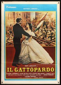 3x484 LEOPARD Italian 1p R70s Luchino Visconti, artwork of Burt Lancaster & Claudia Cardinale!