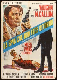 3x500 ONE OF OUR SPIES IS MISSING Italian 1p '66 Man from UNCLE, art of Vaughn by DiStefano!