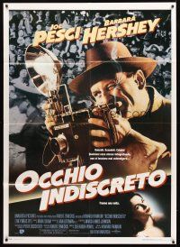 3x509 PUBLIC EYE Italian 1p '92 great image of photographer Joe Pesci, Barbara Hershey!