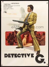 3x544 TROUBLE MAN Italian 1p '73 cool different art of Robert Hooks with two guns!