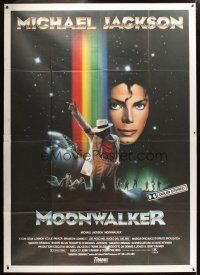 3x376 MOONWALKER Italian 2p '88 great sci-fi art of pop music legend Michael Jackson!