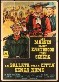 3x380 PAINT YOUR WAGON Italian 2p '70 different Colizzi art of Clint Eastwood, Marvin & Seberg!