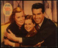 3x166 INVITATION TO HAPPINESS jumbo LC '39 c/u of Fred MacMurray w/ wife Irene Dunne & Billy Cook!